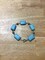 Blue Howlite and Dark Gray Glass Pearl Bracelet product 1